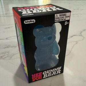 Schylling NeeDoh Blue Gummy Bear Toy - NEW IN PACKAGE - AUTHENTIC